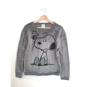 Peanut Snoopy Kids Gray Sweater